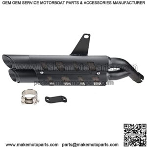 Motorcycle Exhaust Slip-on Muffler Pipe Tube with Heat Shield Cover Kit for CMX 300 CMX 500 Rebel 2017-2021 Black