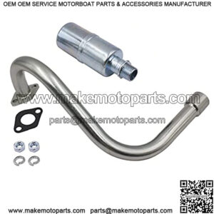 Exhaust with Muffler Fits Predator 212cc , Honda GX160 GX200 DuroMax 7 Hp