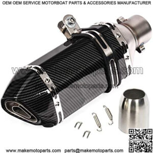 Universal Motorcycle Short Exhaust Muffler Carbon Gobo Slip On w/DB Killer 51mm