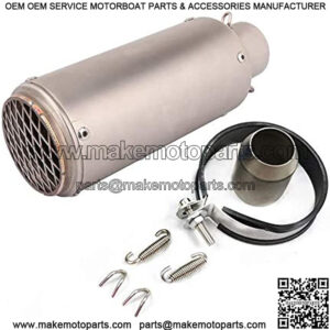 Motorcycle Slip On Exhaust Muffler Universal 1.5-2" Inlet Exhaust Pipe With Removable DB Killer Fit For Pit Dirt Bike Scooter ATV Racing Street Bike