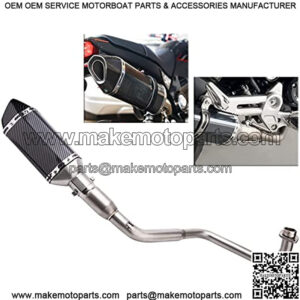 Motorcycle Exhaust Muffler Compatible with Honda Grom Msx125 2013 2014 2015 2016 2017 2018 2019 2020 2021 2022 Motorcycle Exhaust Slip On Muffler Baffle
