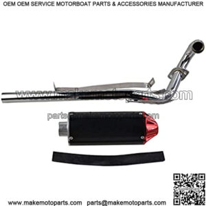 High Performance Exhaust Muffler Silencer Pipe Assembly kit for Honda CRF50 XR50 70cc 110cc 125cc DB14 DB10 SSR SR110 Rocketa xpro db-x20 SDG Coolster Ex16 Chinese Pit Dirt Bike Red