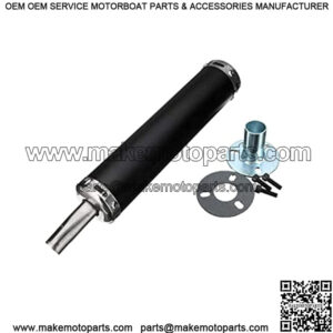 Universal metal 22MM Motorcycle Racing Exhaust Muffler Silence Silencer 2 Stroke Motorcycle Exhaust Pipe Muffler (Black)