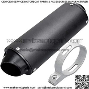 38mm Exhaust Muffler Silencer for 140cc 150cc 160cc 125cc Dirt Pitbike Lifan Yx Stomp SDG Pit Dirt Bike 4 Wheeler ATV Motorcycle Black