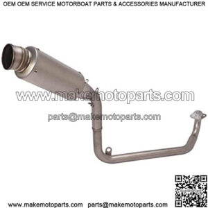 Motorcycle Full Exhaust System Slip-On 51mm Muffler w/ baffler Compatible For Honda MSX125 Grom 2013-2020 2013 2014 2015 2016 2017 2018 2019 2020 (Model A)