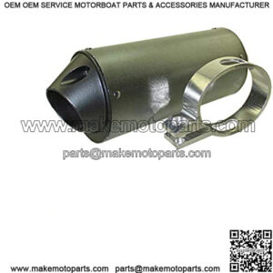 38mm Exhaust Muffler With Clamp For 125cc 140cc 150cc 160cc Chinese Made Pit Dirt Bike XR50 CRF50 SSR Lifan Taotao Stomp Kayo