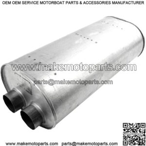 Quiet-Flow SS, Aluminized, Specific Fit, Inlet - 3 Offset, Outlet - 3 Offset