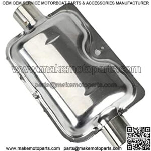 Triclicks Air Diesel Heater Exhaust Muffler Exhaust Silencer Stainless Steel Silver 24mm/0.94inch Diesel Muffler for Parking air Diesel heaters, Car Heater Accessories (Exhaust Muffler)