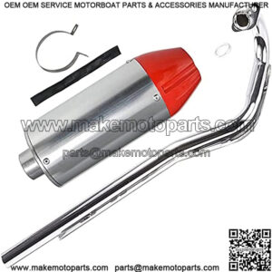 28mm(1.1inch) Exhaust Pipe Muffler for 50cc 110cc 125cc ATV Dirt Pit Bike Motorcycle
