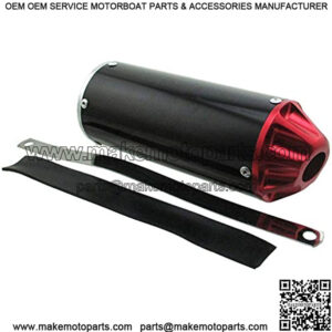 Aluminum Red 28mm Exhaust Muffler For 50cc 70 90cc 110cc 125cc CRF50 XR50 KLX SSR Thumpstar Lifan Chinese Pit Trail Dirt Bike