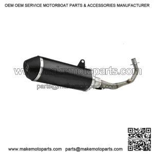 Dark Black Complete Exhaust for Honda Forza 125 (2015-2020)