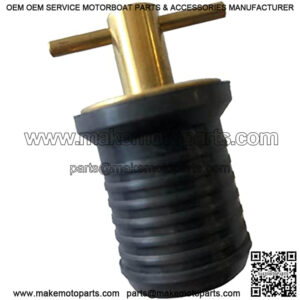 1pcs Boat Twist Handle Drain Plug Brass Twist Type Drains Marine Boat Parts Watercraft Hardware Strong and Sturdy