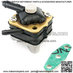 Fuel Pump with Gasket - Compatible with Outboard Motor - Pre 1993 6hp, 9.9hp, 15hp Models - Replaces Part 395091, 397839, 18 7350, 397274, 391638