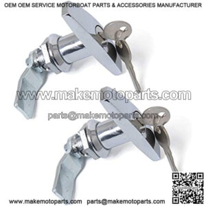 T-Handle Latches Lock - Rear Fixing Garage Door Lock, Heavy Duty Replacement Parts Accessories for RV, Trailer, Caravan, Toolbox, Golf Cart, Truck,2 Pcs