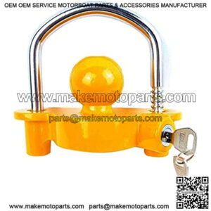 MING-MCZ RV Accessories Anti-Theft Hitch Lock Coupling Lock Trailer Ball Parts Boat Motorcycle Tow Ball Caravan Camping Anti Theft Trailer Accessories (Color : Yellow)