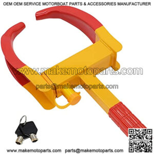 Wheel Clamp Lock, 9-Hole Safety Travel Pawl Car, Safety Tire Lock Anti-Theft Lock, Auto Parts Suitable for Trailers, Boats, Motorcycles, Golf Carts, Trucks