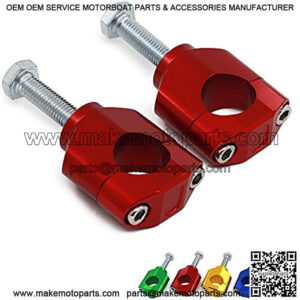 1 1/8" 28mm CNC HandleBar Bar Risers Clamp Mount Adapter For Motorcycle Hand bar CR125R CR250R CRF250R CRF450R CRF450RX CRF250X CRF450X KX125 KX250 KX250F KX450F RMZ250 Red
