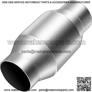 3" Universal High Flow Stainless Cat Catalytic Converter 59959,Fit 3" Inlet/Outlet Universal Catalytic Converter 59959 Stainless,3" Catalytic Converter High Flow Spun Metallic Car Cat