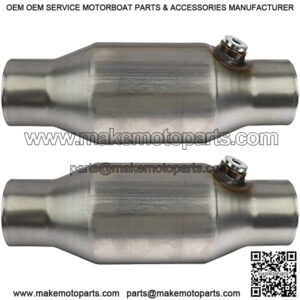 ??2 PACK?? 2.5" Inlet/Outlet Universal Catalytic Converter, with O2 Port??EPA Compliant??