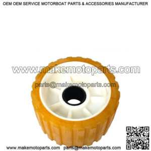 5" x 3" Yellow Wobble Roller, 1-1/8" I.D.