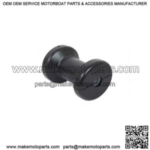4" Spool Roller - Black Rubber, 1/2" I.D.