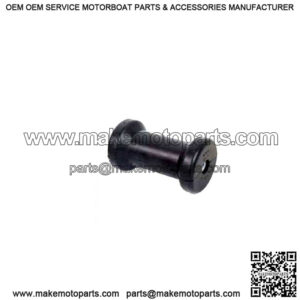5" Spool Roller - Black Rubber, 1/2" I.D.