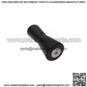 10" V-Keel Roller - Black Rubber, 5/8" I.D.