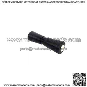 12" V-Keel Roller - Black Rubber, 5/8" I.D.