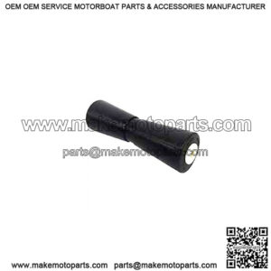 12" Heavy Duty Keel Roller - Black Rubber, 5/8" I.D.