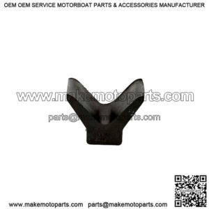 2" x 2" V-Style Bow Guard - Black Rubber