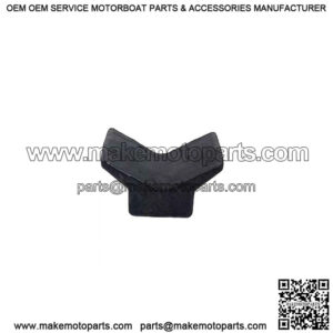 4" x 4" V-Style Bow Guard - Black Rubber