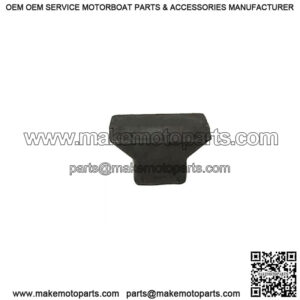 3" x 3" Jon Boat Bow Stop - Black Rubber