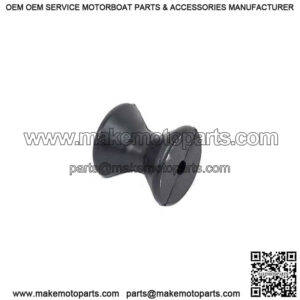 3" Spool Type Bow Roller - Black Rubber