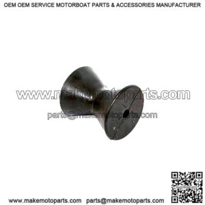 4" Spool Type Bow Roller - Black Rubber