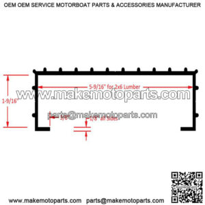 GATORBAK 2" x 6" Bunk Cover w/ Tabs Kit, 8'