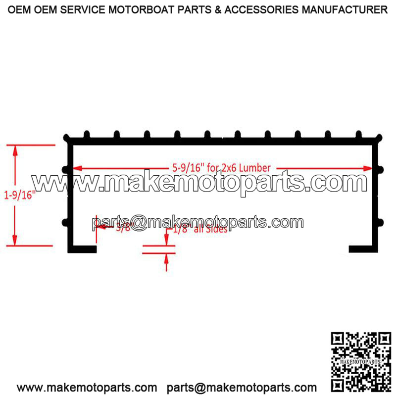 GATORBAK 2" x 6" Bunk Cover w/ Tabs Kit, 12'