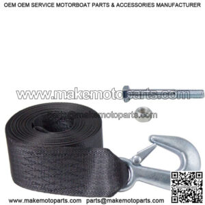 2" x 15' Trailer Winch Strap w/Hook