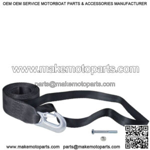 2" x 12' Trailer Winch Strap w/Loop End