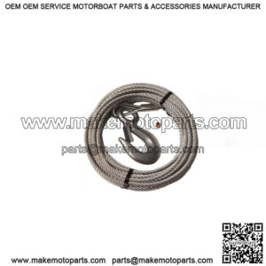 7/32" x 25' Galvanized Trailer Winch Cable