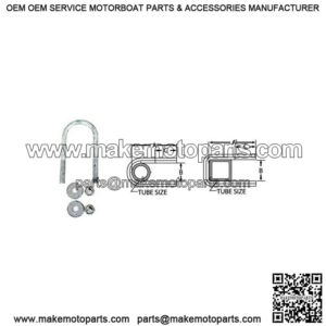 3/8" Round U-Bolt, 1-3/4" x 4-13/16"