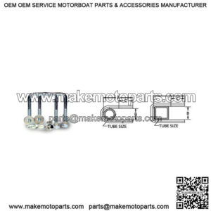 3/8" Square U-Bolt (1-Pair), 4-1/8" x 3"