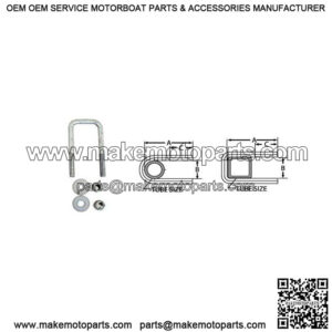 7/16" Square U-Bolt, 2-1/16" x 2-5/16"