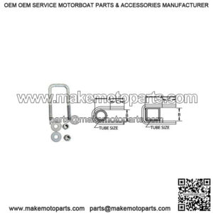 7/16" Square U-Bolt, 4-1/16" x 2-13/16"