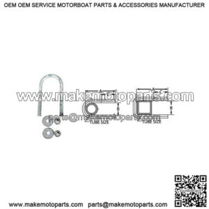 1/2" Round U-Bolt, 2-3/8" x 5-3/8"