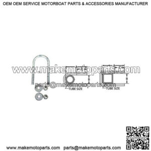 1/2" Round U-Bolt, 3-1/16" x 6-11/16"