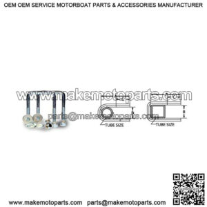 1/2" Square U-Bolt (1-Pair), 4-1/8" x 3"
