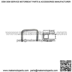 7/16" Galvanized Square U-Bolt, 3-1/16" x 2-13/16"