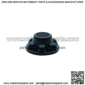Black ABS Trailer Hub Cover, 6 on 5-1/2"