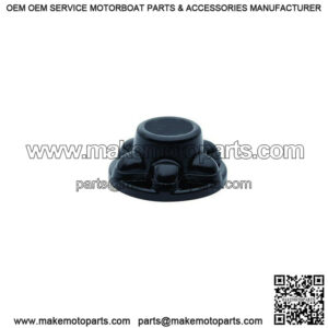 Black ABS Trailer Hub Cover, 8 on 6-1/2"