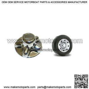 Chrome Trailer Hub Cover, 5 on 4-1/2"